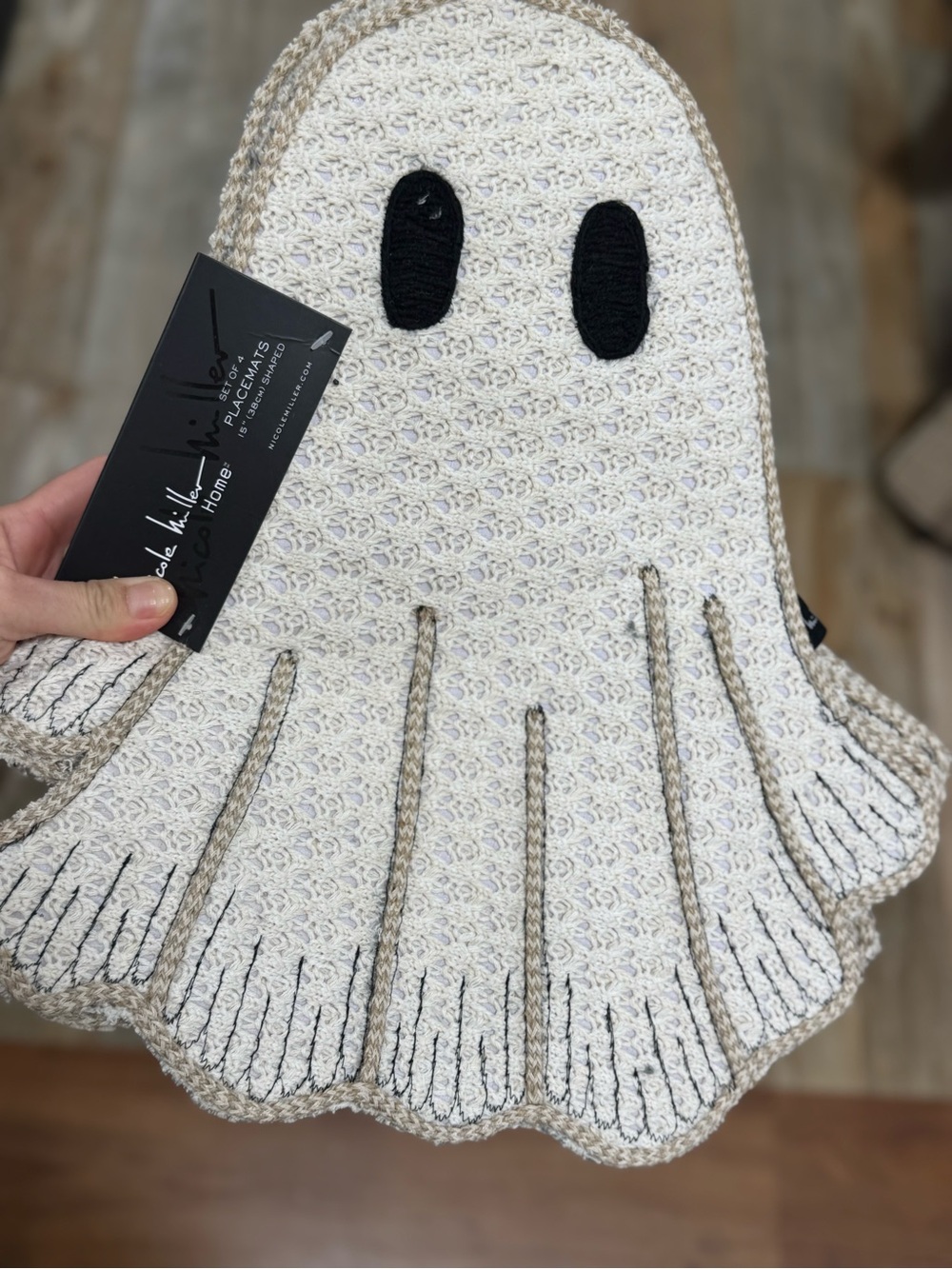 nicole miller 4 ghost placemats